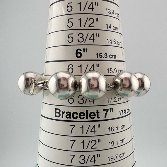 Tiffany & Co. 14mm HardWear Ball Bracelet Sterling Silver Retired - Picture 4 of 6